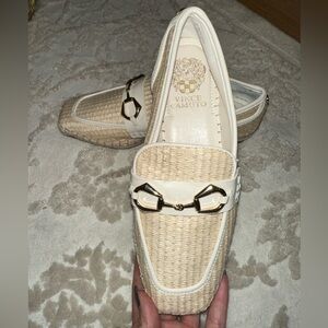 NWT Vince Camuto Raffia Loafers